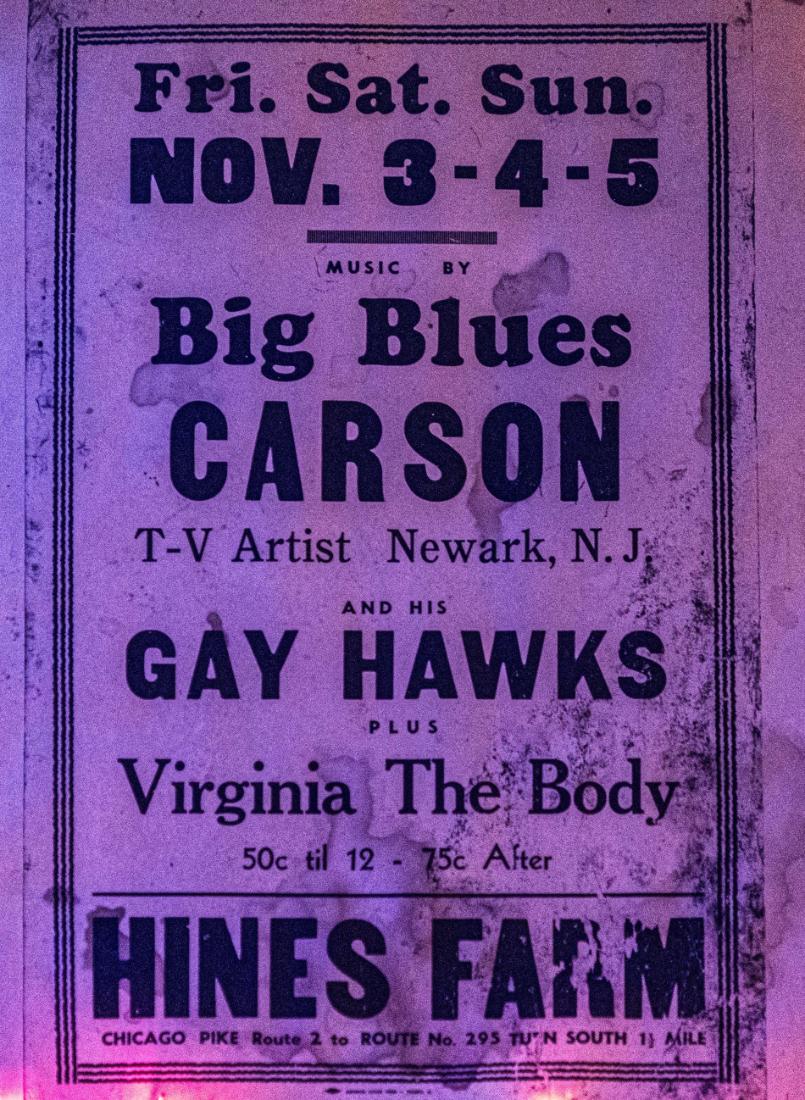Poster for a weekend at Hines Farm